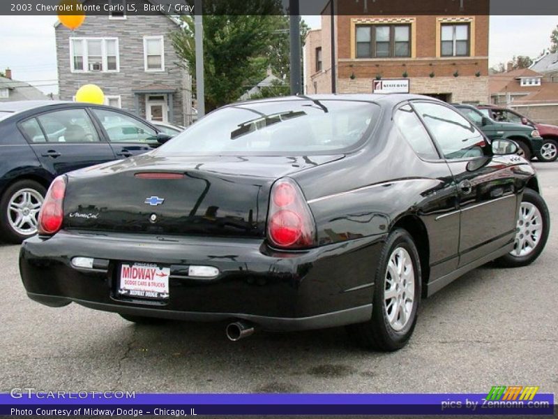 Black / Gray 2003 Chevrolet Monte Carlo LS