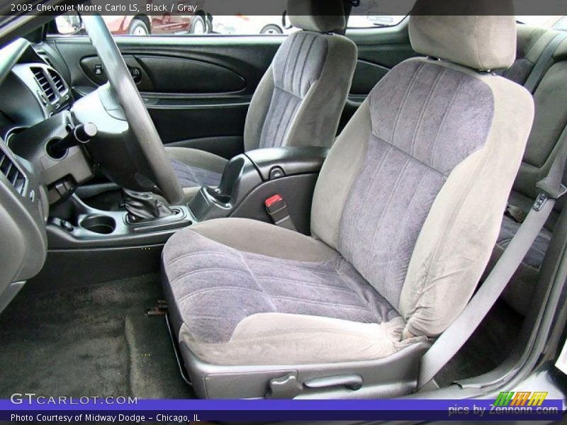 Black / Gray 2003 Chevrolet Monte Carlo LS