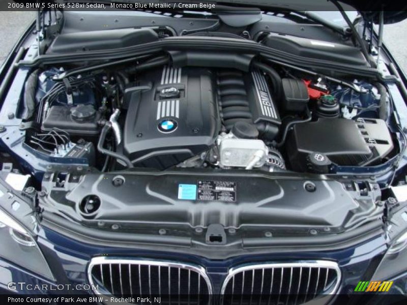 Monaco Blue Metallic / Cream Beige 2009 BMW 5 Series 528xi Sedan