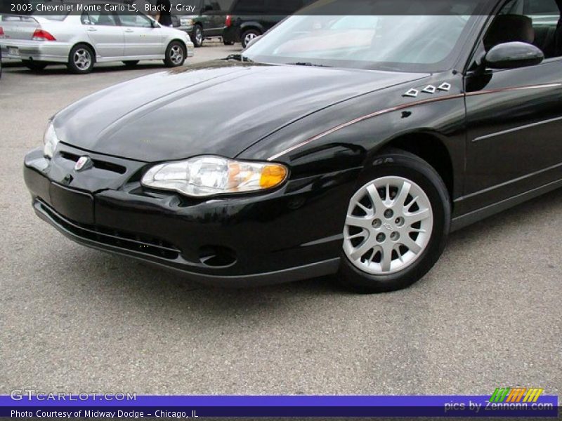 Black / Gray 2003 Chevrolet Monte Carlo LS