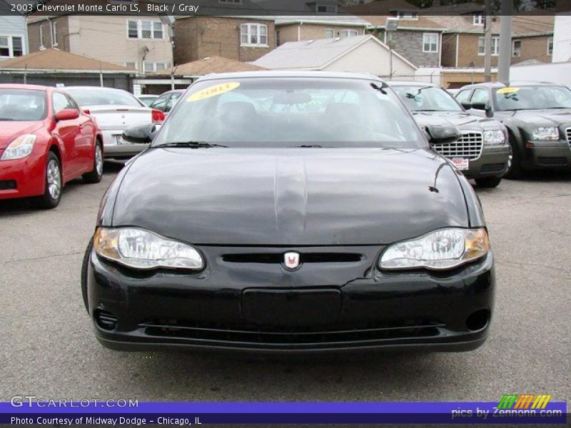 Black / Gray 2003 Chevrolet Monte Carlo LS