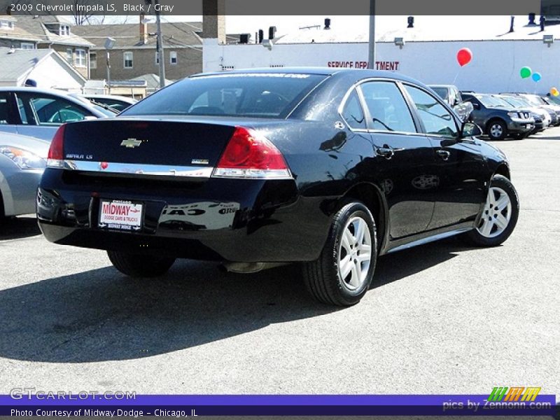 Black / Gray 2009 Chevrolet Impala LS