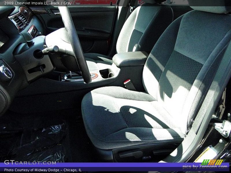 Black / Gray 2009 Chevrolet Impala LS