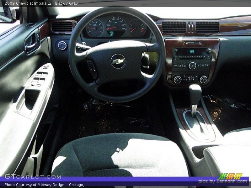 Black / Gray 2009 Chevrolet Impala LS