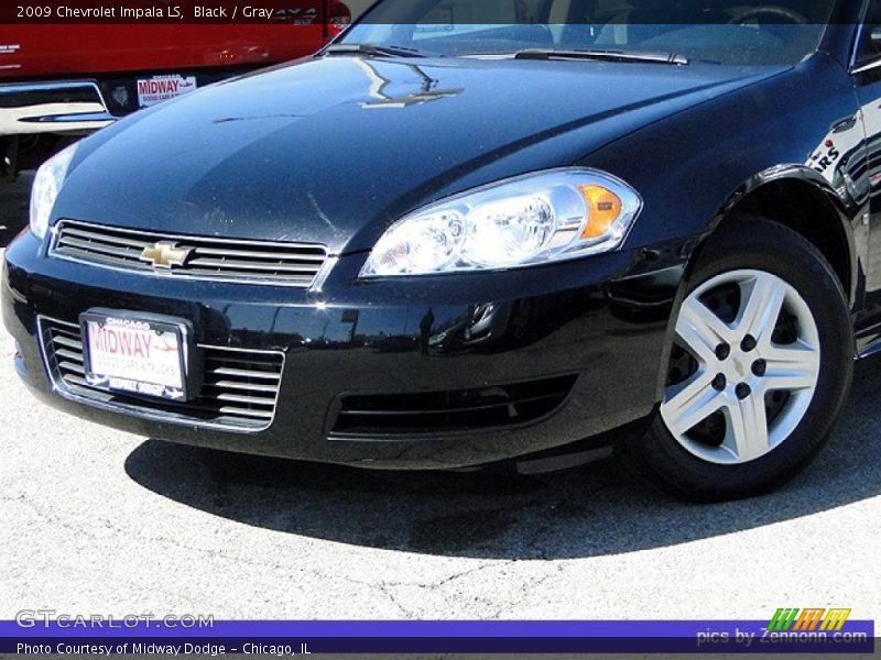 Black / Gray 2009 Chevrolet Impala LS