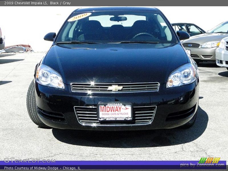 Black / Gray 2009 Chevrolet Impala LS
