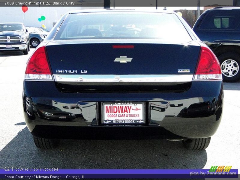 Black / Gray 2009 Chevrolet Impala LS