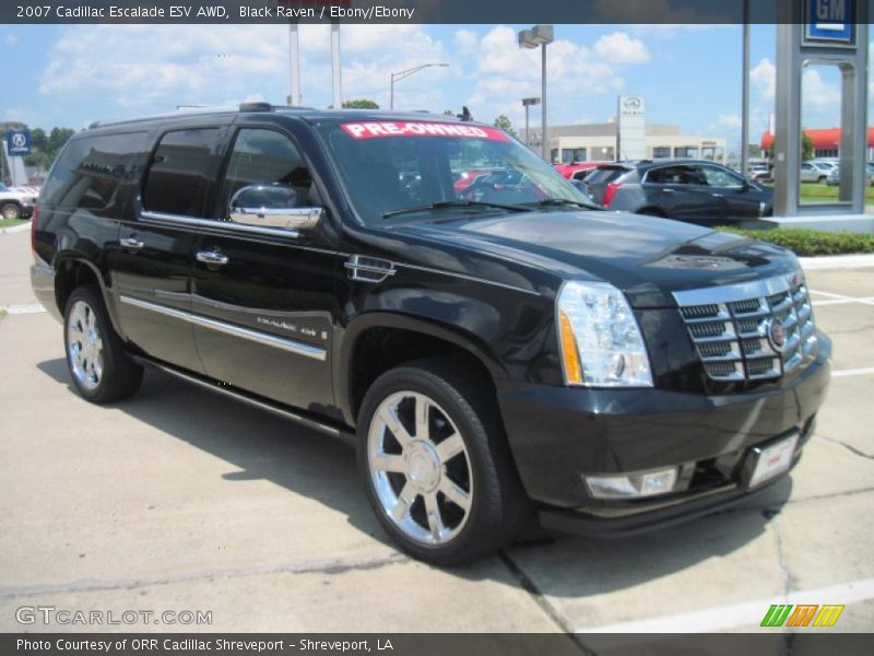 Black Raven / Ebony/Ebony 2007 Cadillac Escalade ESV AWD