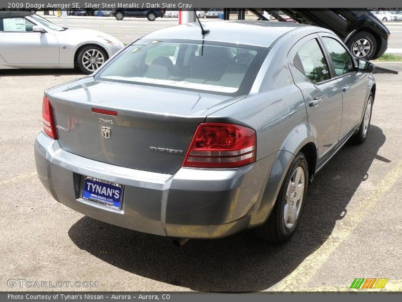 Silver Steel Metallic / Dark Slate Gray 2009 Dodge Avenger SE