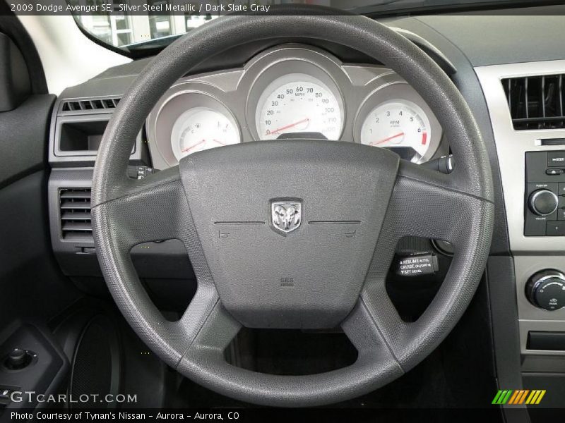 Silver Steel Metallic / Dark Slate Gray 2009 Dodge Avenger SE