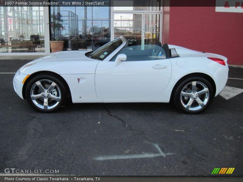 Pure White / Steel/Sand 2007 Pontiac Solstice Roadster