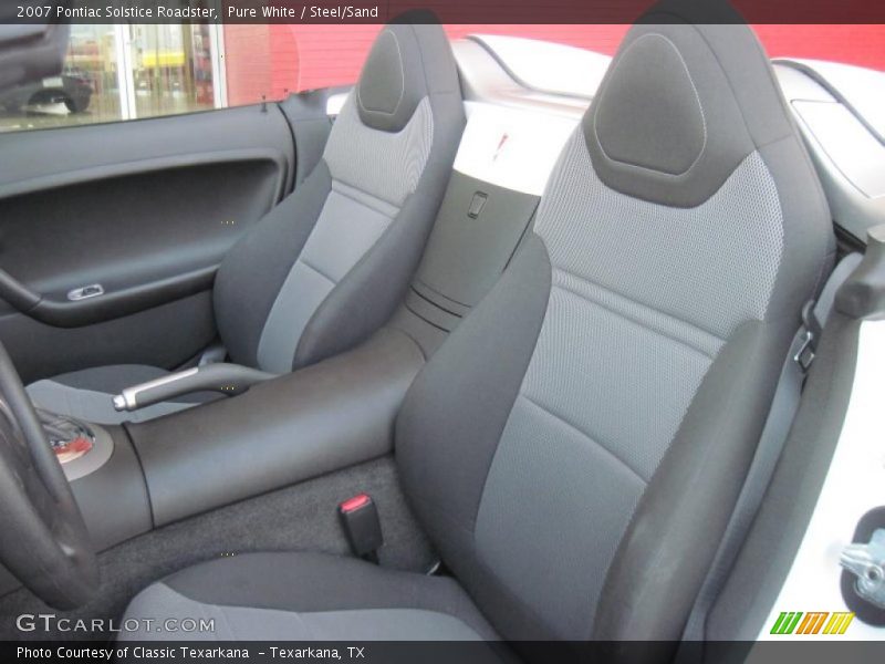 Pure White / Steel/Sand 2007 Pontiac Solstice Roadster
