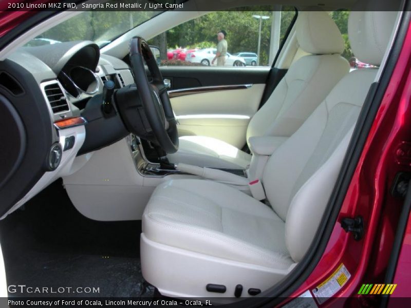 Sangria Red Metallic / Light Camel 2010 Lincoln MKZ FWD