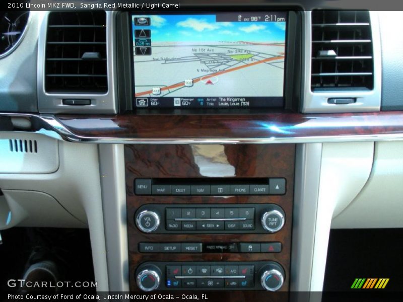 Sangria Red Metallic / Light Camel 2010 Lincoln MKZ FWD