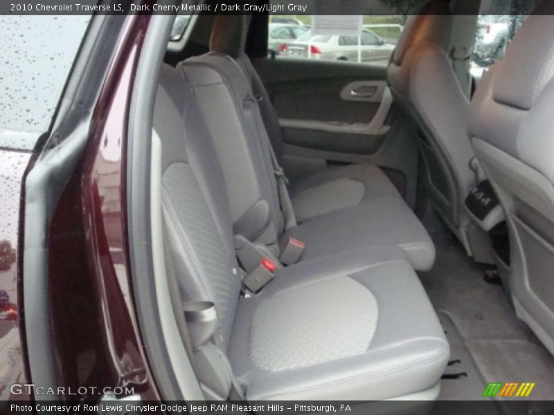 Dark Cherry Metallic / Dark Gray/Light Gray 2010 Chevrolet Traverse LS