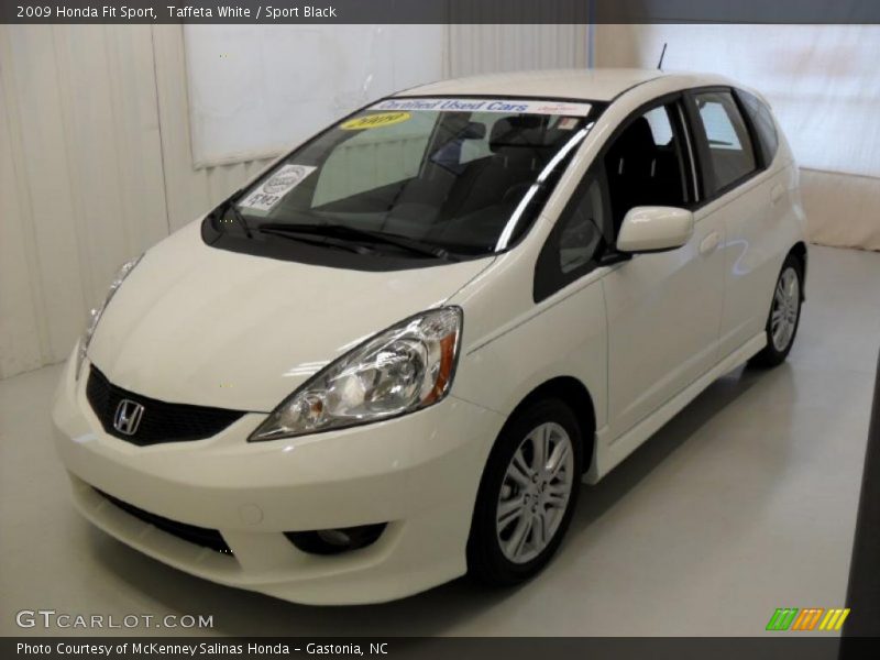 Taffeta White / Sport Black 2009 Honda Fit Sport