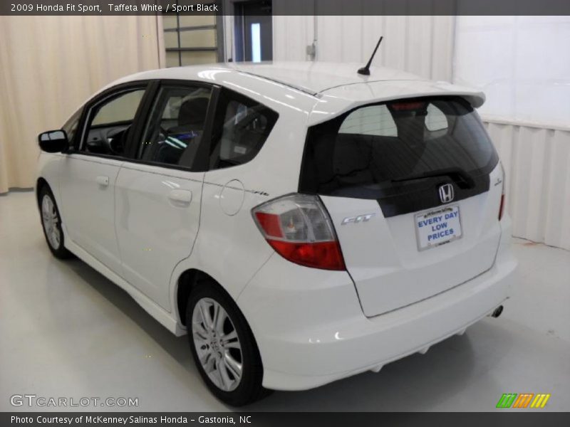 Taffeta White / Sport Black 2009 Honda Fit Sport