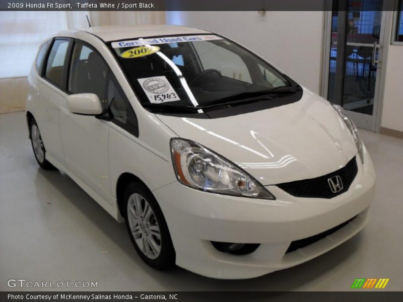 Taffeta White / Sport Black 2009 Honda Fit Sport