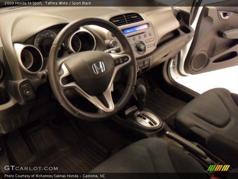 Taffeta White / Sport Black 2009 Honda Fit Sport