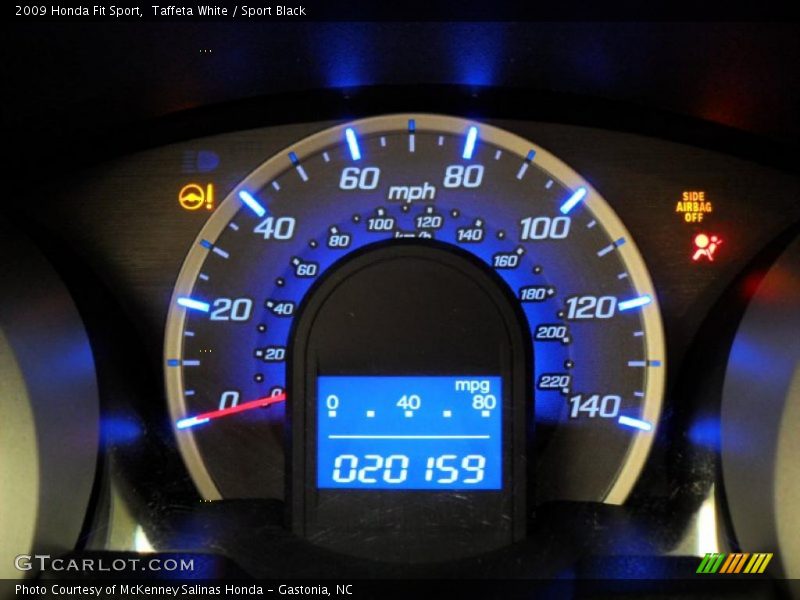 Taffeta White / Sport Black 2009 Honda Fit Sport