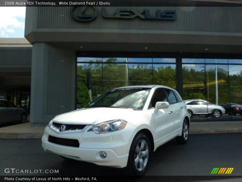 White Diamond Pearl / Ebony 2008 Acura RDX Technology