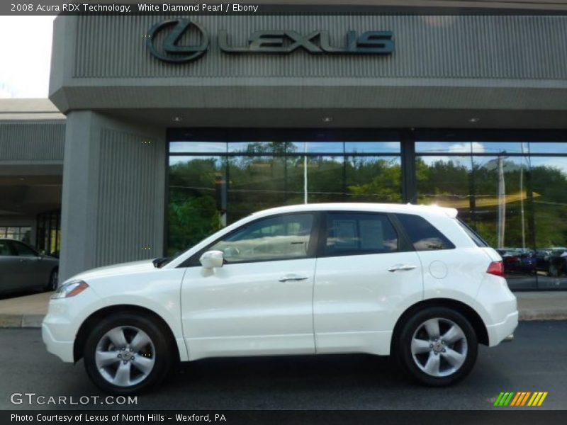 White Diamond Pearl / Ebony 2008 Acura RDX Technology