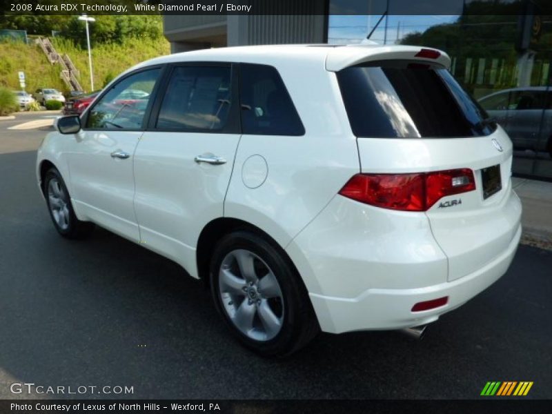 White Diamond Pearl / Ebony 2008 Acura RDX Technology