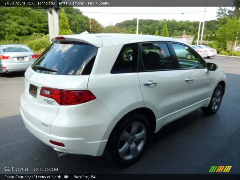 White Diamond Pearl / Ebony 2008 Acura RDX Technology