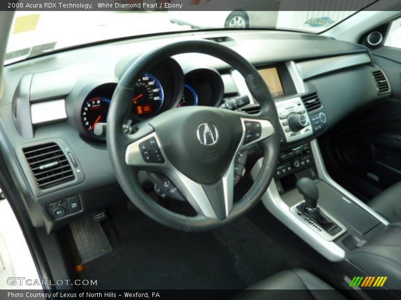 White Diamond Pearl / Ebony 2008 Acura RDX Technology