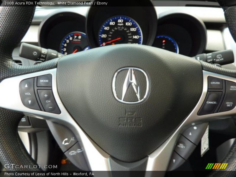 White Diamond Pearl / Ebony 2008 Acura RDX Technology
