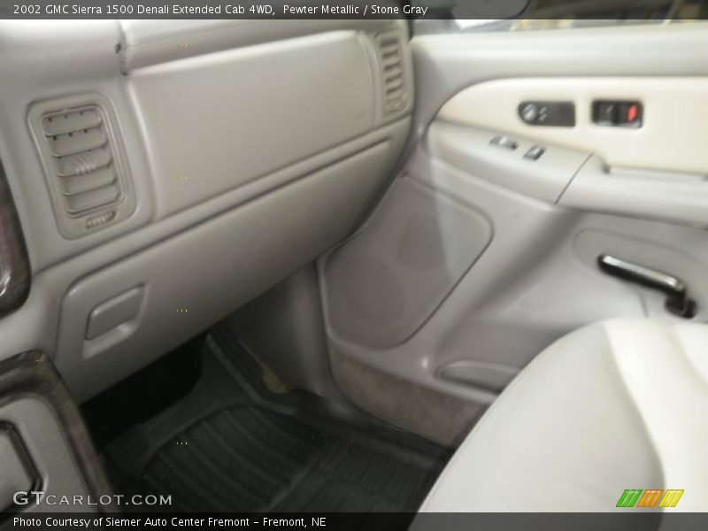 Pewter Metallic / Stone Gray 2002 GMC Sierra 1500 Denali Extended Cab 4WD
