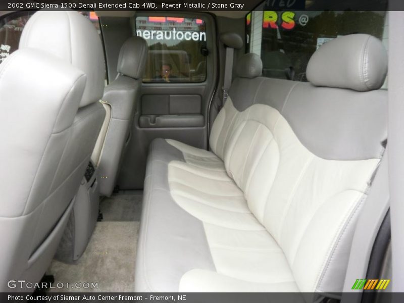 Pewter Metallic / Stone Gray 2002 GMC Sierra 1500 Denali Extended Cab 4WD