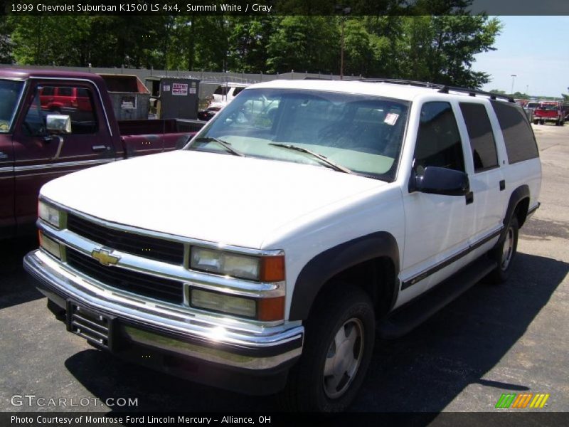 Summit White / Gray 1999 Chevrolet Suburban K1500 LS 4x4