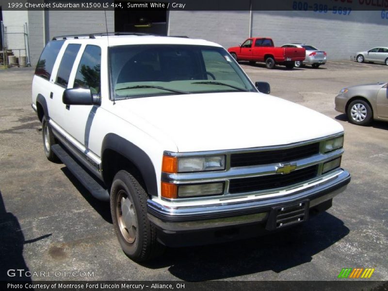 Summit White / Gray 1999 Chevrolet Suburban K1500 LS 4x4