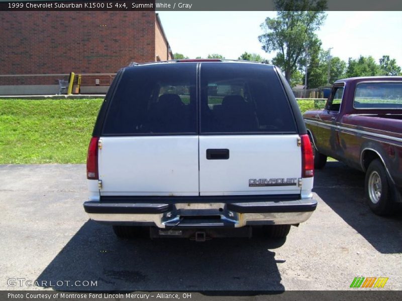 Summit White / Gray 1999 Chevrolet Suburban K1500 LS 4x4