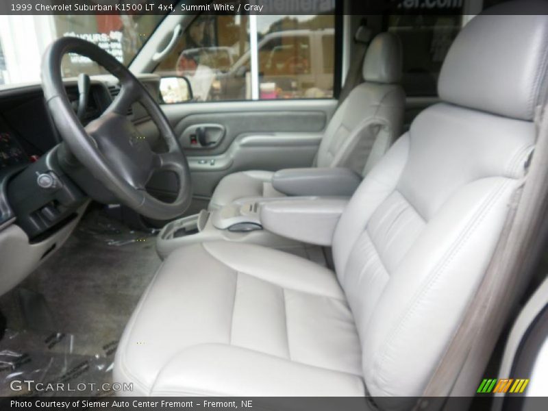 Summit White / Gray 1999 Chevrolet Suburban K1500 LT 4x4