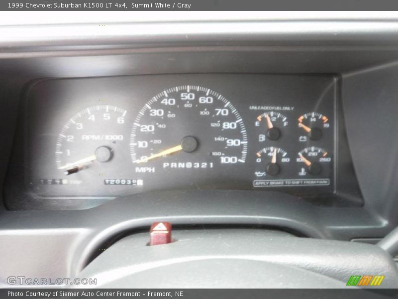 Summit White / Gray 1999 Chevrolet Suburban K1500 LT 4x4