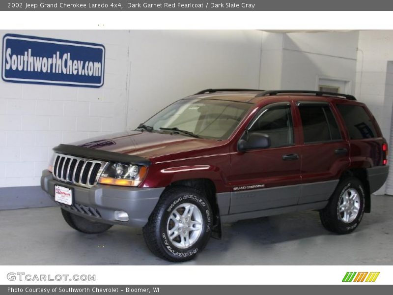 Dark Garnet Red Pearlcoat / Dark Slate Gray 2002 Jeep Grand Cherokee Laredo 4x4