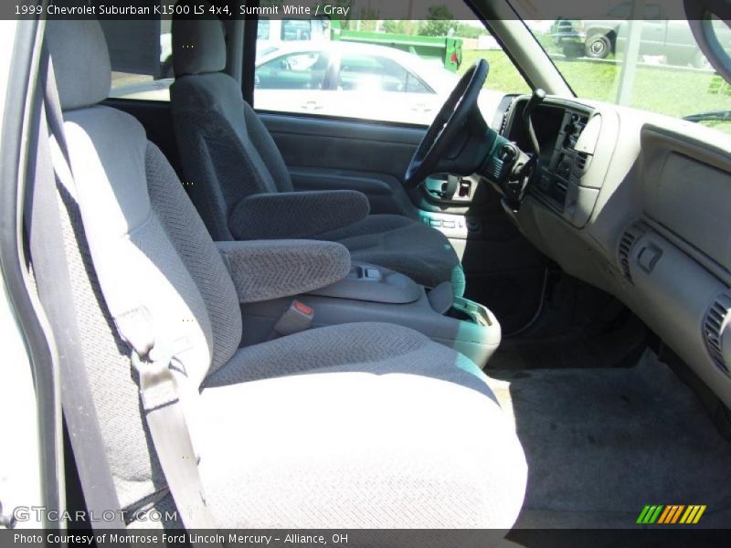 Summit White / Gray 1999 Chevrolet Suburban K1500 LS 4x4