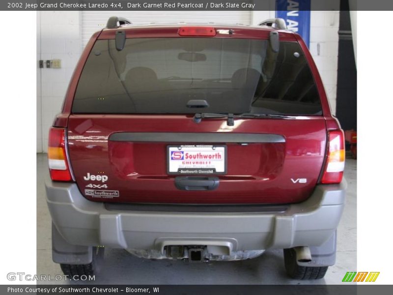 Dark Garnet Red Pearlcoat / Dark Slate Gray 2002 Jeep Grand Cherokee Laredo 4x4