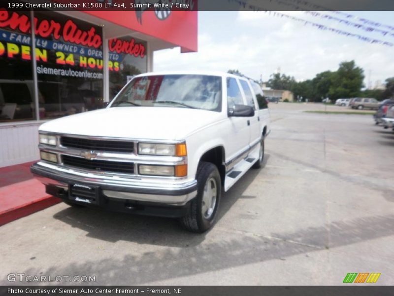 Summit White / Gray 1999 Chevrolet Suburban K1500 LT 4x4