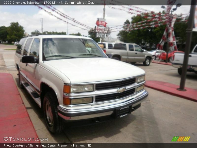 Summit White / Gray 1999 Chevrolet Suburban K1500 LT 4x4
