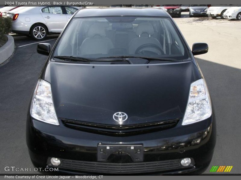 Black / Burgundy/Gray 2004 Toyota Prius Hybrid