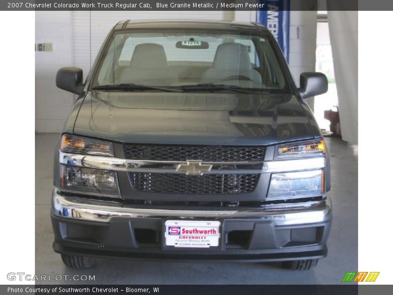 Blue Granite Metallic / Medium Pewter 2007 Chevrolet Colorado Work Truck Regular Cab