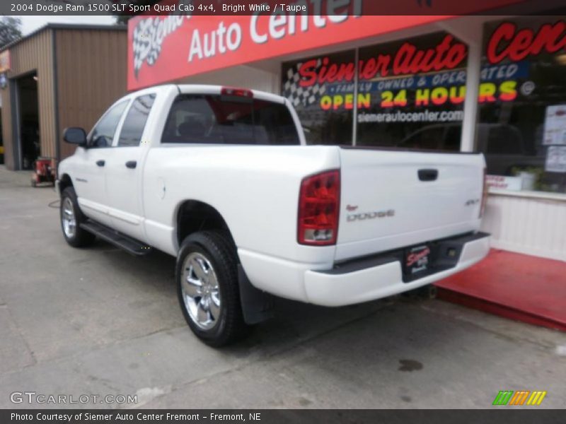 Bright White / Taupe 2004 Dodge Ram 1500 SLT Sport Quad Cab 4x4