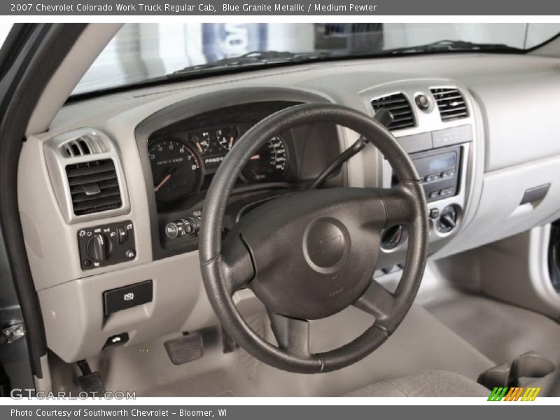 Blue Granite Metallic / Medium Pewter 2007 Chevrolet Colorado Work Truck Regular Cab