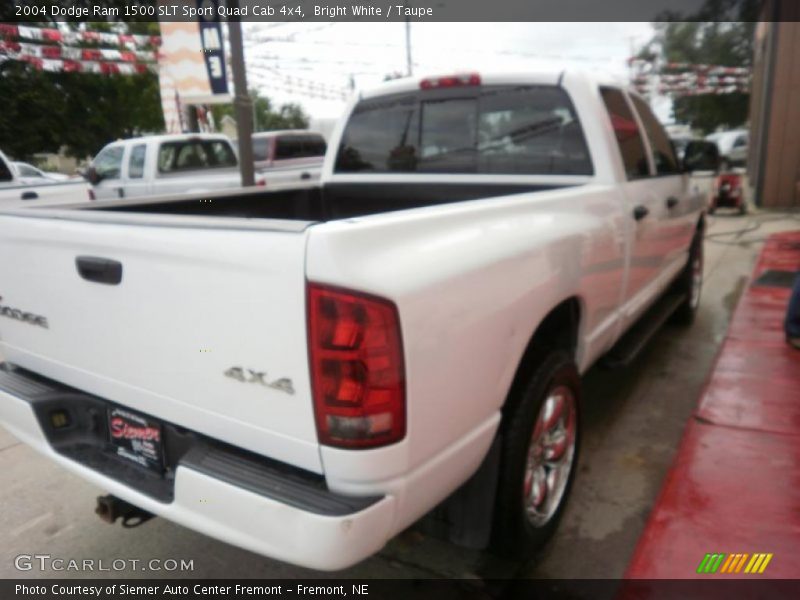 Bright White / Taupe 2004 Dodge Ram 1500 SLT Sport Quad Cab 4x4