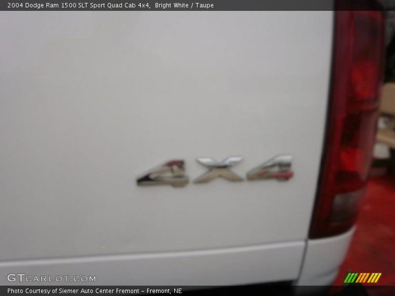 Bright White / Taupe 2004 Dodge Ram 1500 SLT Sport Quad Cab 4x4