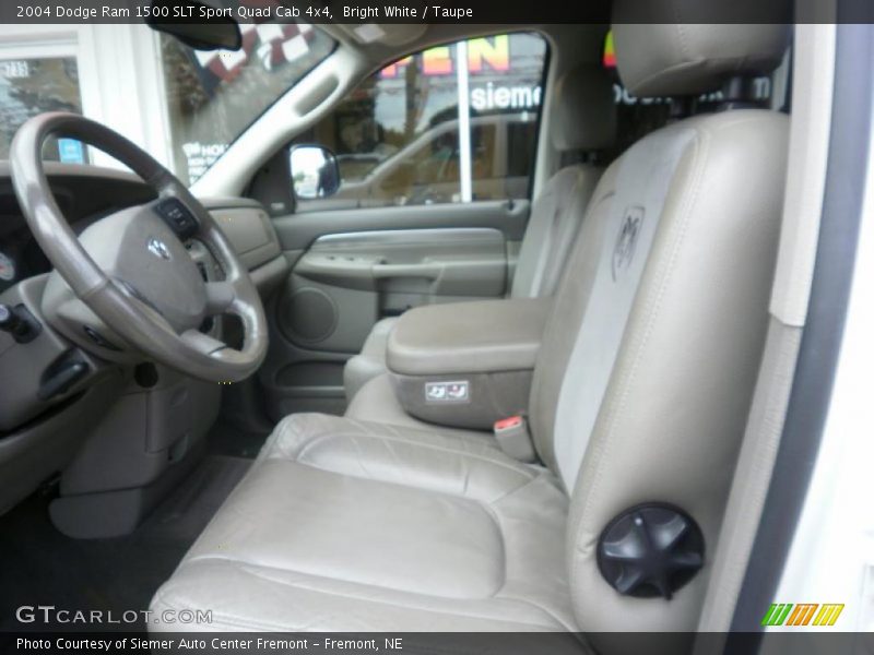 Bright White / Taupe 2004 Dodge Ram 1500 SLT Sport Quad Cab 4x4