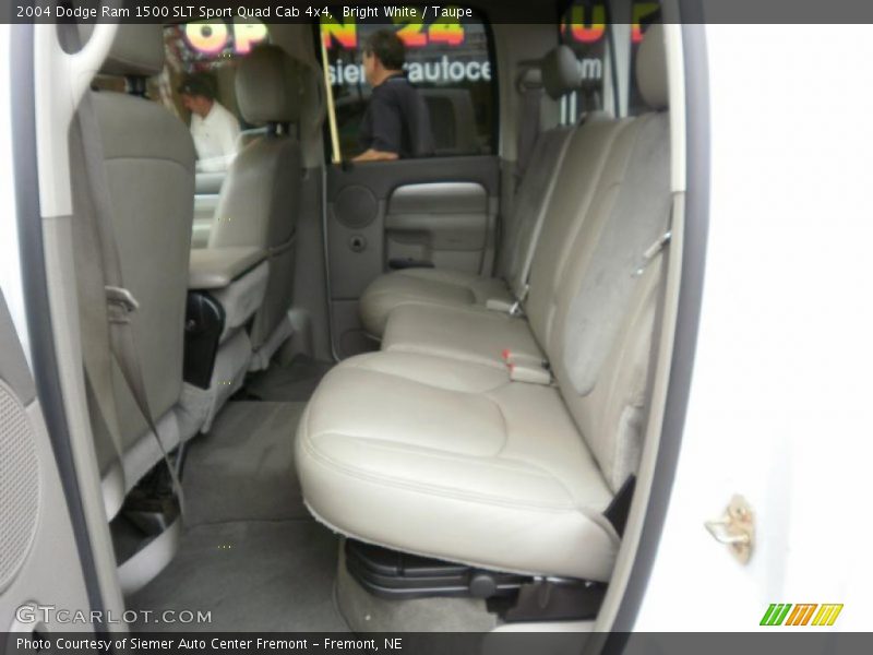 Bright White / Taupe 2004 Dodge Ram 1500 SLT Sport Quad Cab 4x4